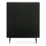 Must k&otilde;rge tammedekooriga kummut 95x120 cm Arista &ndash; Teulat