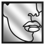 Seinapeegel 50x50 cm Rosa - Styler