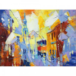 Maal 100x70 cm Town - Wallity
