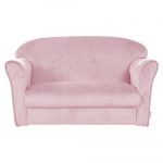 Heleroosa sametist laste diivan 78 cm Lil Sofa - Roba