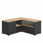 Must tammedekooriga telerilaud 90x45 cm Angle - TemaHome