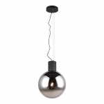 Must LED rippvalgusti klaasist varjuga &oslash; 50 cm Cipallone - CINQUE