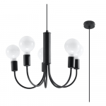 Must rippvalgusti &oslash; 45 cm Karim - Sollux