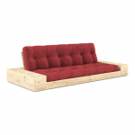 Punane velvetist diivanvoodi 244 cm Base - Karup Design
