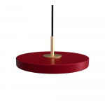 Punane LED rippvalgusti metallist lambivarjuga &oslash; 15 cm Asteria Micro - UMAGE