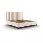 Beež polsterdatud kaheinimese voodi koos voodip&otilde;hjaga ja panipaigaga 160x200cm Casey - Mazzini Beds