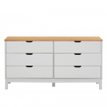 Valge m&auml;nnipuidust madal kapp 150x75 cm Post - St&oslash;raa