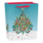 Kinkekott j&otilde;ulumotiiviga 25x31 cm Beneath the Tree &ndash; Roger la Borde