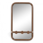 Tumepruun metallist seinanagi 35x60x11 cm Retro &ndash; Spinder Design