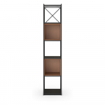 Must-tellisev&auml;rvi raamaturiiul 36x179 cm Anya - Marckeric