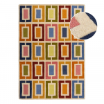 K&auml;sitsi kootud villane vaip 160x230 cm Retro Blocks - Flair Rugs