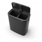 Matt must terasest pr&uuml;gikast j&auml;&auml;tmete sorteerimise jaoks 60 l Bo Touch Bin - Brabantia