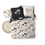 Must-beež pikendatud voodipesu kaheinimesevoodile 240x220 cm Iris - douceur d'int&eacute;rieur