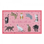 Uksematt 40x70 cm Life Is Better With Cats - Artsy Doormats