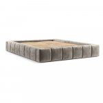 Beež polsterdatud kaheinimesevoodi koos voodip&otilde;hja ja panipaigaga 180x200cmAruba L - Maison de R&ecirc;ve