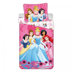 Puuvillane laste voodipesu &uuml;heinimesevoodile 140x200 cm Princezny "Heart" - Jerry Fabrics