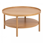 &Uuml;mmargune tammespoonist diivanilaud &oslash; 80 cm Banbury - Actona