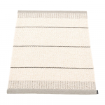 Helehall-kreem sise/v&auml;lisvaip 60x85 cm Belle Warm Grey &ndash; Pappelina