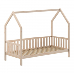 Majakujuline m&auml;nni t&auml;ispuidust lastevoodi koos voodip&otilde;hjaga 90x200 cm Cabane &ndash; Vipack