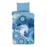 Sinine flanell voodipesu &uuml;heinimesevoodile 140x200 cm Lumi - HIP