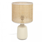 Kreem keraamiline lauavalgusti (k&otilde;rgus 46 cm) Erna - Kave Home