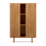 Saarepuidu spoonist l&uuml;kandustega kapp 110x160x40 cm Mailen - Kave Home