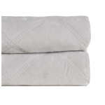 Kreem sametist tepitud voodikate 230x260 cm - Ixia