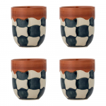 Kivikeraamikast tassid 4tk komplektis 375 ml Check - Bloomingville