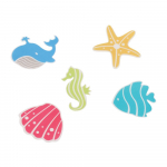 Laste libisemiskindlad vannimatid 5tk komplektis 12x12 cm Waterworld - Spirella