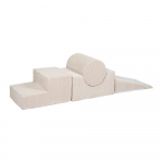 Kreem velvetist-vahtplastist m&auml;nguv&auml;ljak 45x170x30 cm Montessori - Meowbaby