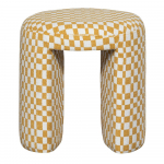 Kollane polsterdatud tool Charlie - WOOOD