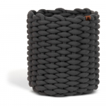Riidest korv &oslash; 25x25 cm Peach Skin Round M - Bigso