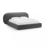 Tumehall polsterdatud kaheinimesevoodi koos panipaiga ja voodip&otilde;hjaga 160x200 cm Ovalo - Micadoni