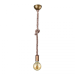 Messingist v&auml;rvi ripplamp &oslash; 12 cm Rope - Trio