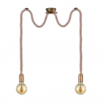 Messingist v&auml;rvi ripplamp &oslash; 12 cm Rope - Trio