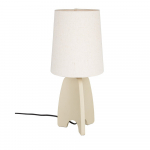 Beež betoonist laualamp tekstiilist varjuga (k&otilde;rgus 45 cm) Saba - Zuiver
