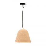 Beež ripplamp &oslash; 25 cm Lisora - Kave Home