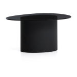 Must kohvilaud klaasist pealispinnaga 74x81,5 cm Olir - Kave Home