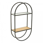 Must/naturaalse v&auml;rvi astmeline metallriiul 35 cm Mataram - Premier Housewares