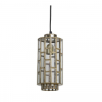 Pronksist ripplamp klaasist varjuga S&oslash;strene - Light & Living