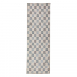 Sinine pestav puuvillaseguga jooksja 80x230 cm Muted Checkerboard - Flair Rugs