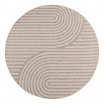 Beež &uuml;mmargune sise- ja &otilde;uevaip &oslash; 160 cm Desert 1301 - Ayyildiz Carpets