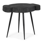 Must akaatsiapuidust lauaplaadiga kohvilaud, 35x45 cm Zakia &ndash; Bizzotto