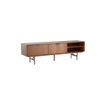 Tume naturaalses toonis p&auml;hklipuust televiisorilaud 180x51x40 cm Duvberg - Jotex