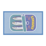Matt taaskasutatud plastist 40x70 cm Sardine Tin - Artsy Doormats