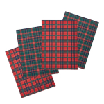 Puuvillased k&ouml;&ouml;gir&auml;tikud j&otilde;ulumotiiviga 4 tk komplektis 70x50 cm Christmas Tartan Check - Catherine Lansfield