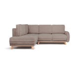 Taupe v&auml;rvi velvetist diivanvoodi/panipaigaga nurgadiivan (vasak nurk/L-kujuline) Tori - Bonami Selection