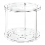 IDesign The Home Edit &uuml;mmargune p&ouml;&ouml;rlev kahetasandiline konteinerite statiiv, ⌀ 24,1 cm - iDesign/The Home Edit