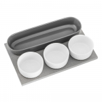 4 serveerimisn&otilde;u koos kandikuga , 29 x 18,5 cm Yin&Yang - Villa Altachiara