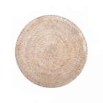 Valge rotangist taldrik, ⌀ 36 cm - Tiseco Home Studio